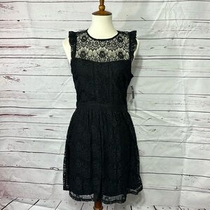 Elegant Black Lace Dress